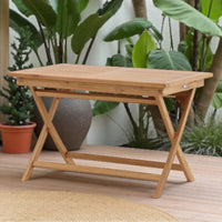 JAVA Outdoor Dining Set 140x80 | Dining Table with 4 Chairs (Teak Wood)