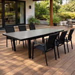 MALMÖ+ODENSE Outdoor Dining Set | 1 Dining Table + 6 Armchairs