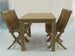 Vito rectangular teak wood outdoor dining table 150x80cm