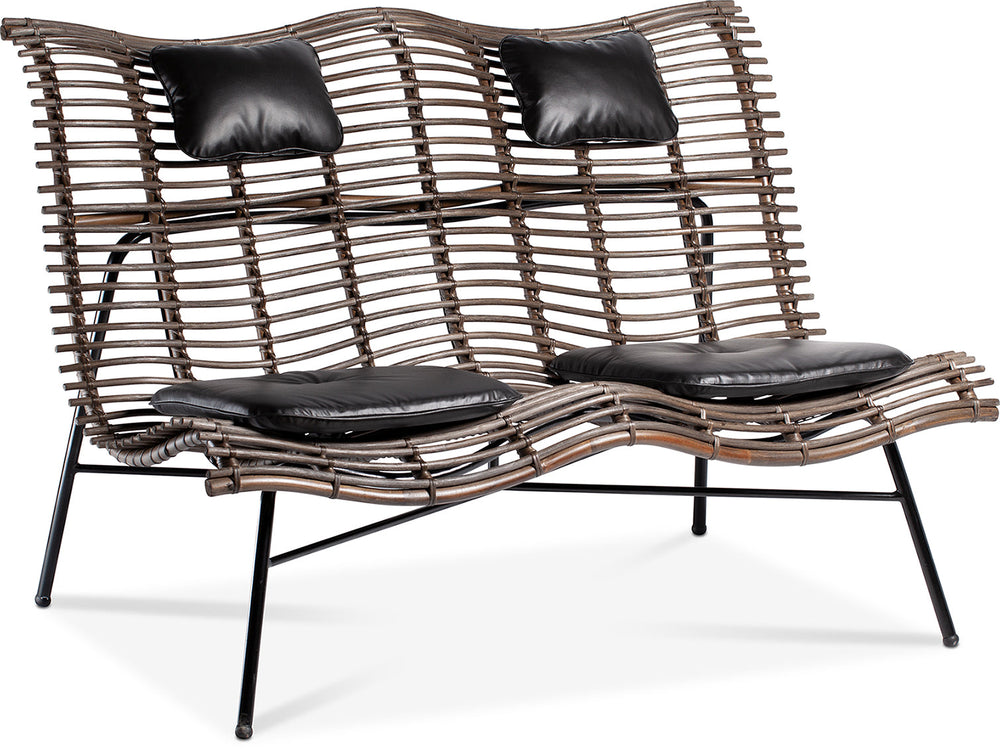 Wave Rattan Sofa