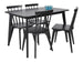 Linkoping dining table 120x80cm, black