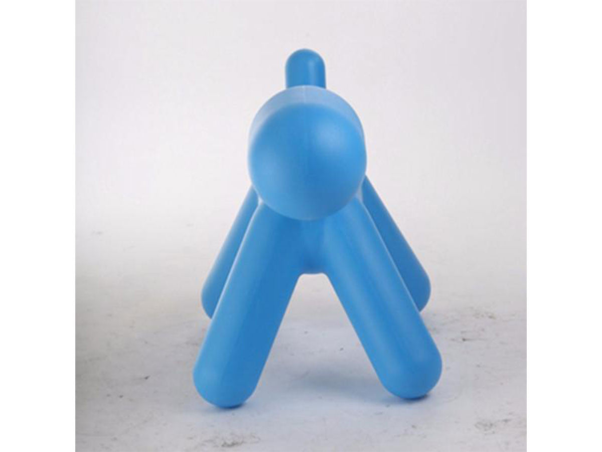 Plastic puppy sculpture chair, Blue