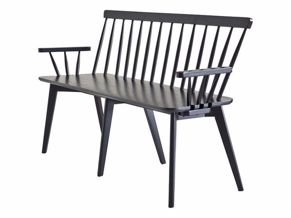 Linkoping bench black