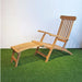 SAN DIEGO foldable teak steamer deck chair