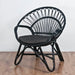 Round Chair w/ cushion, black