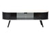 black and white TV console table