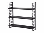wall shelves singapore metal string black
