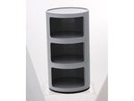 Drum Cabinet with3 Doors, grey