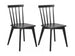 Linkoping 4 Piece Dining Set with 120x80 black table, a bench and 2 Chairs