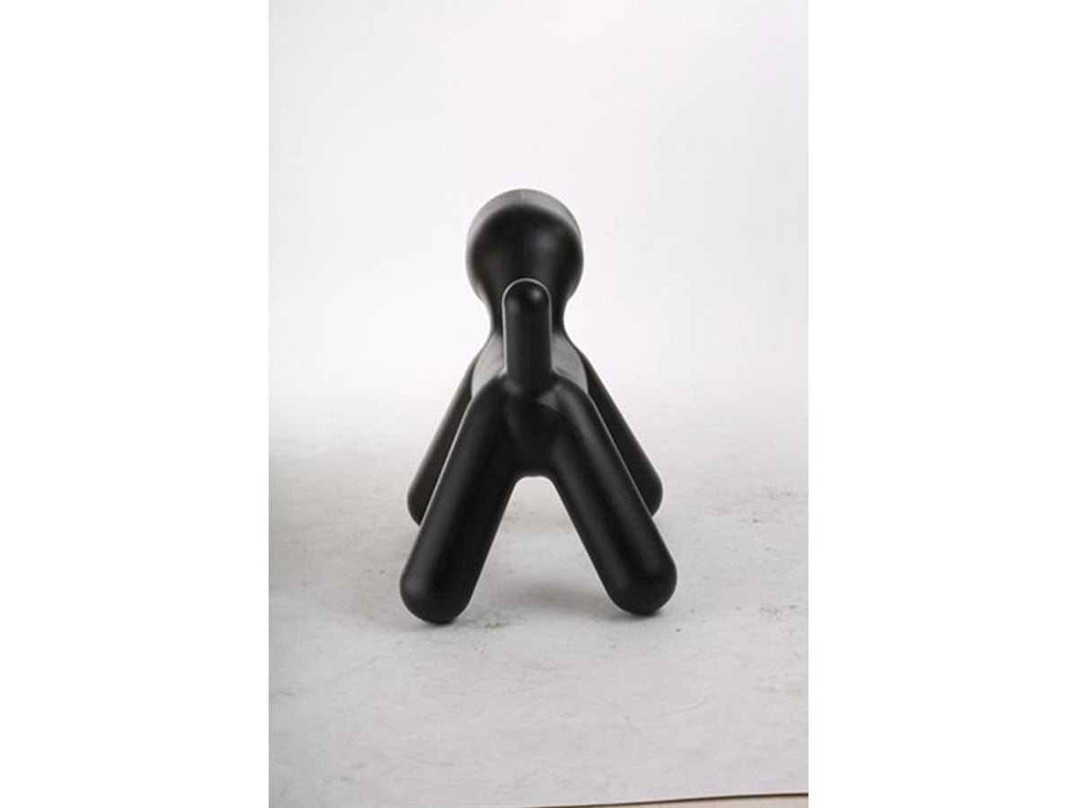 Plastic puppy sculpture chair, Black