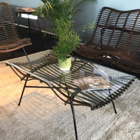 Wave Rattan Coffee Table