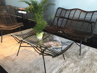 Wave Rattan Sofa