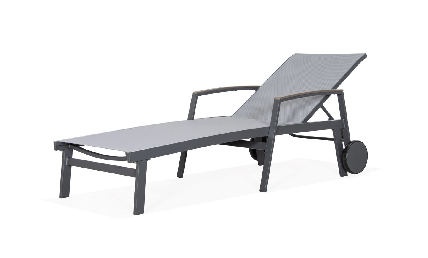 LIDO Aluminium Sun Bed Lounger | Antracite