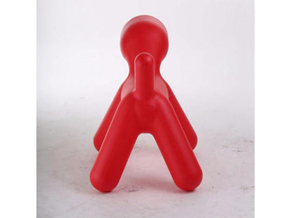 Plastic puppy sculpture chair, Red