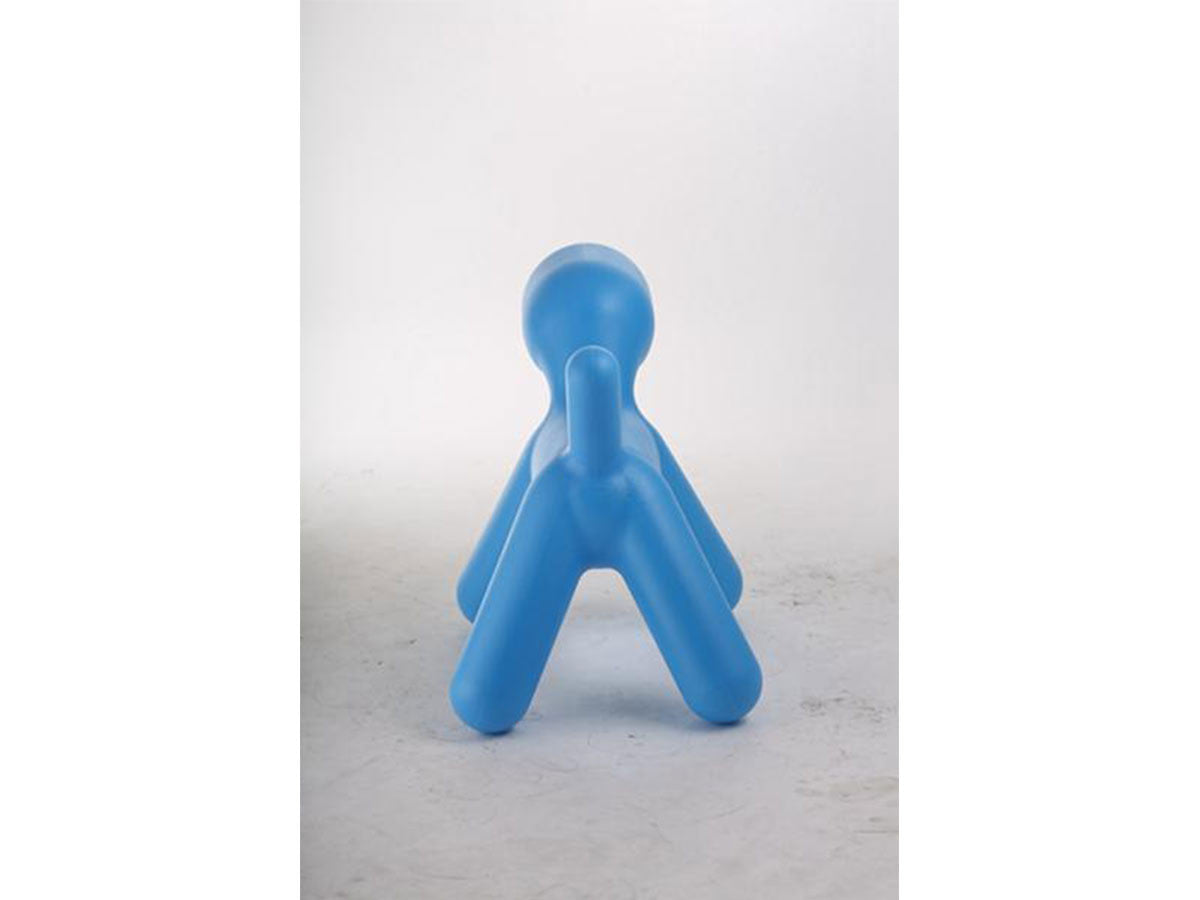 Plastic puppy sculpture chair, Blue