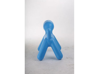 Plastic puppy sculpture chair, Blue