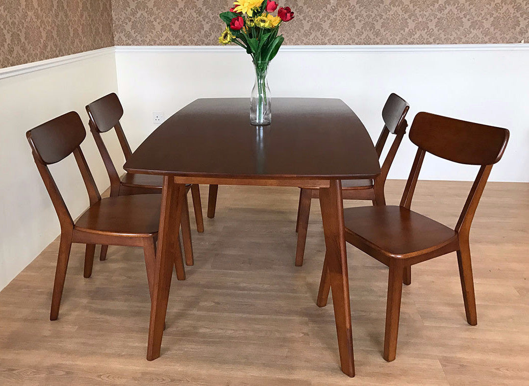 classic dining room set dark brown walnut