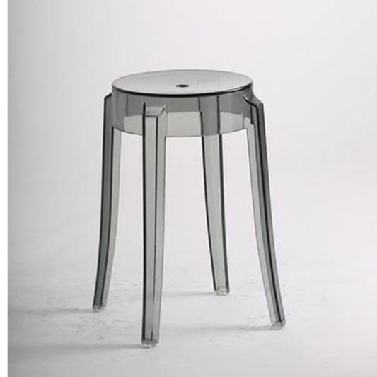 grey transparent stool