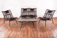 Wave Rattan Sofa