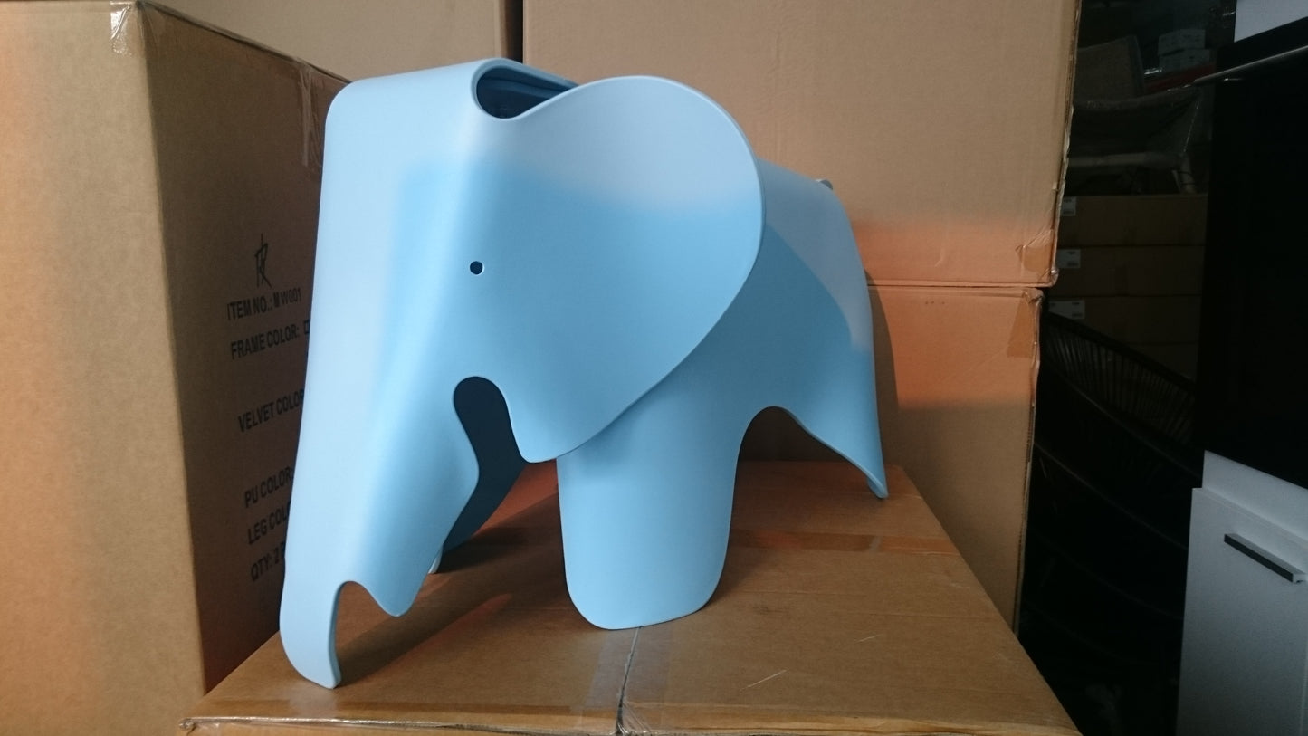 ELEPHANT Decorative Plastic Stool | Blue