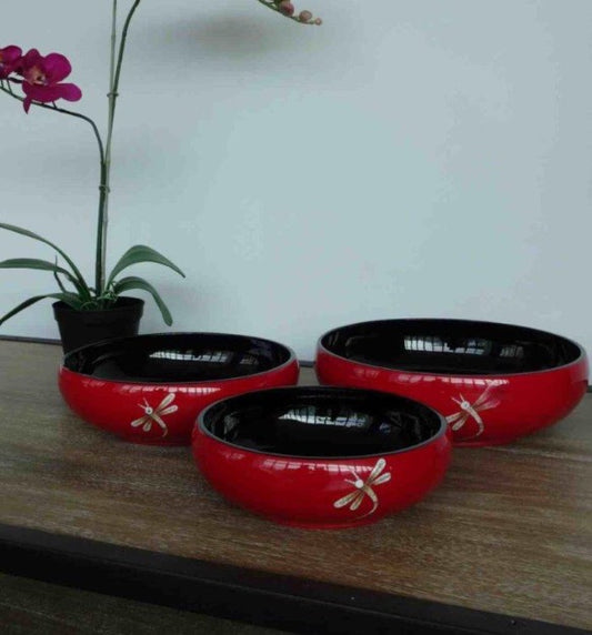 Vietnamese lacquerware bowl set