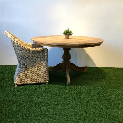 RUSTIQUE Round Teak Table 135cm