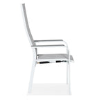 PISA Recliner Chair and Footstool Set | White