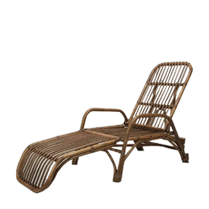 HONOLULU Rattan Chaise Lounge | Walnut; Cushion Included