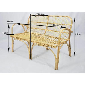 Honolulu Rattan Bench