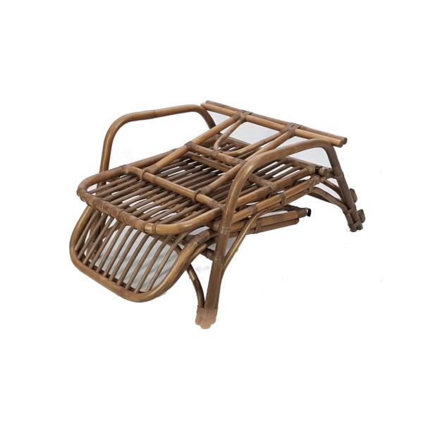 HONOLULU Rattan Chaise Lounge | Walnut; Cushion Included