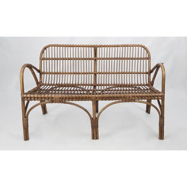 HONOLULU Rattan Sofa | Walnut