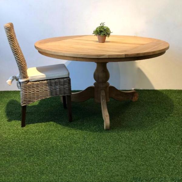 RUSTIQUE Round Teak Table 135cm