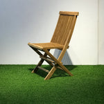 CAPRI + JAVA Cafe Set | 1 Glass Table with 2 Teak Wood Armchairs