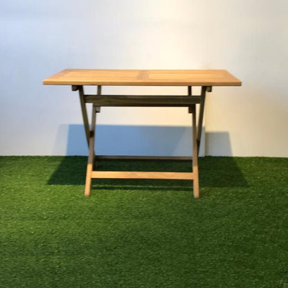 Java outdoor folding teak table , rectangular
