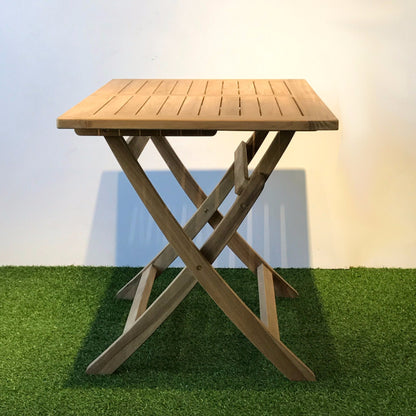 Java outdoor folding teak table , rectangular