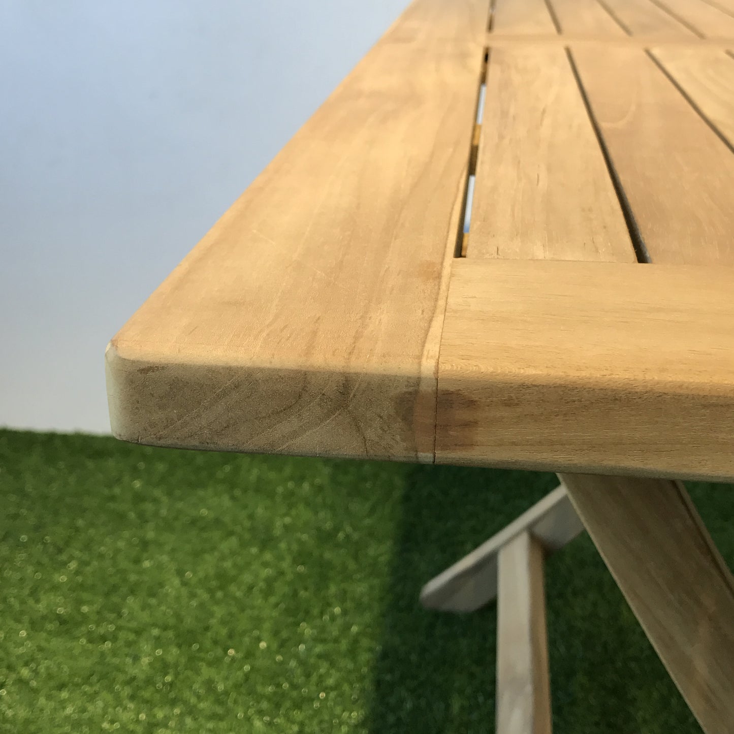 Java outdoor folding teak table , rectangular