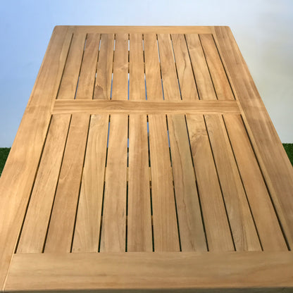 Java outdoor folding teak table , rectangular