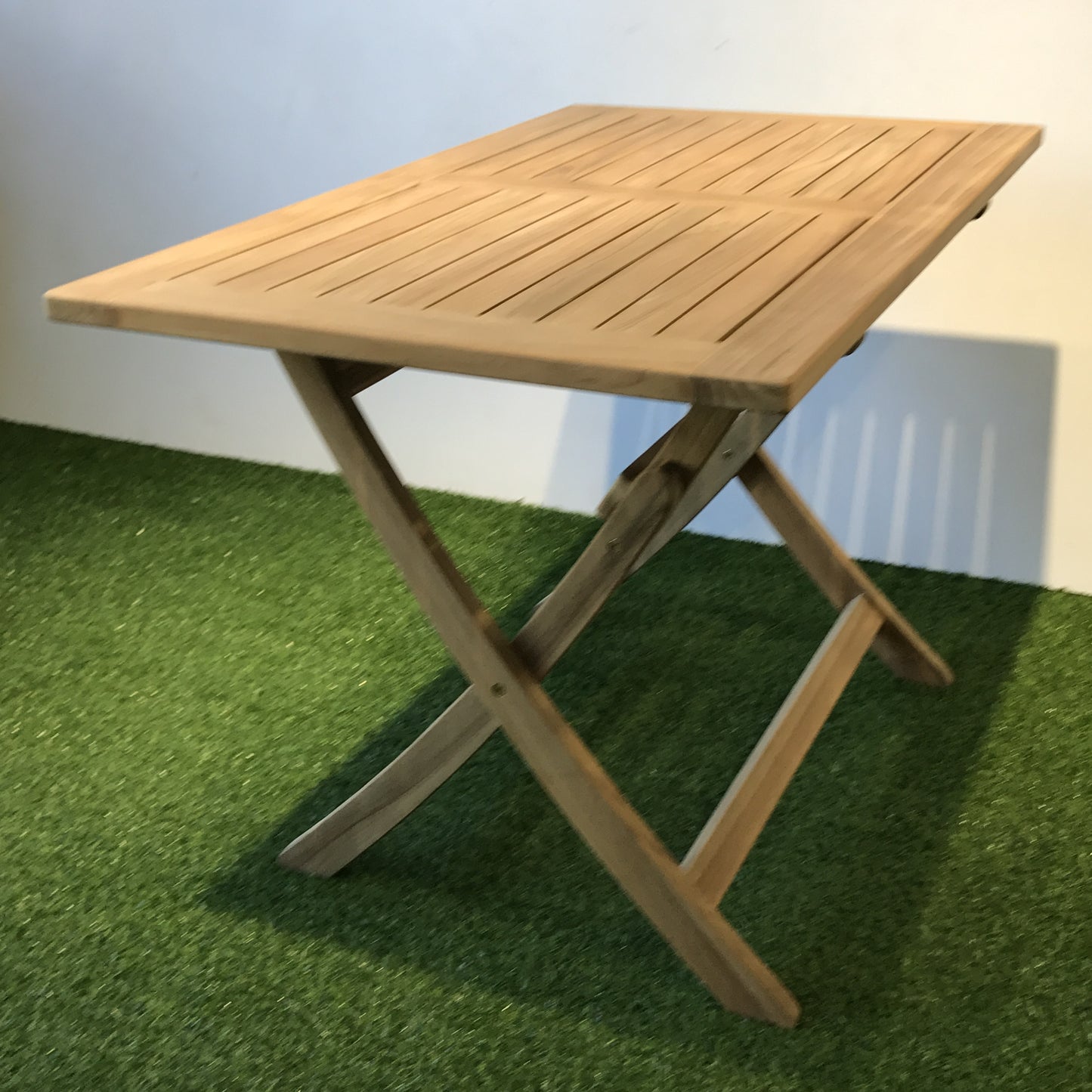 Java outdoor folding teak table , rectangular