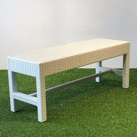 Sing Wicker Bench Outdoor