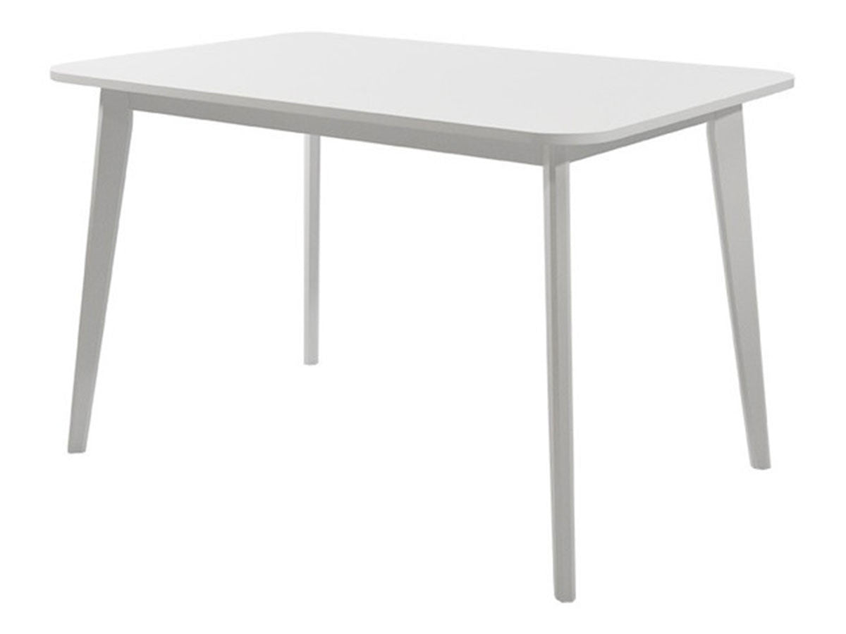 Linköping White Dining Table with a sleek modern design, featuring a clean white finish and sturdy construction, ideal for contemporary dining spaces.