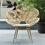 Love Petal Rattan Chair w/ Cushion