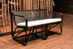 black rattan sofa