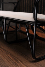 Cube Rattan 2-Seater Sofa | Black