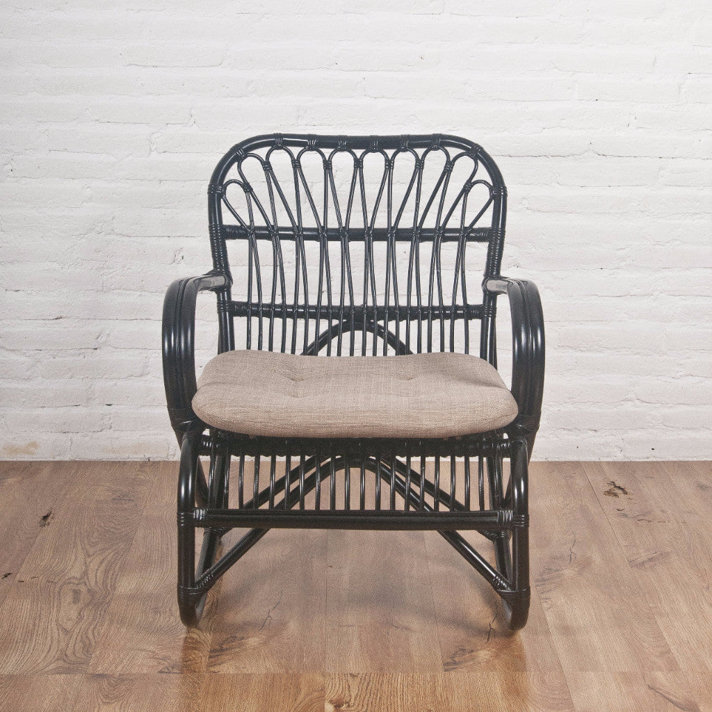 black rattan armed chair singapore