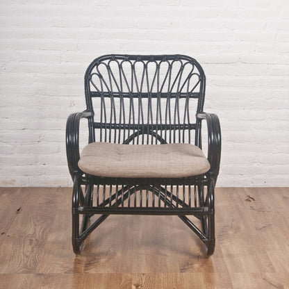 black rattan armed chair singapore