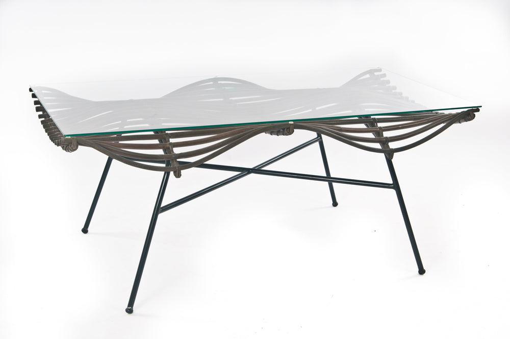 Wave Rattan Coffee Table
