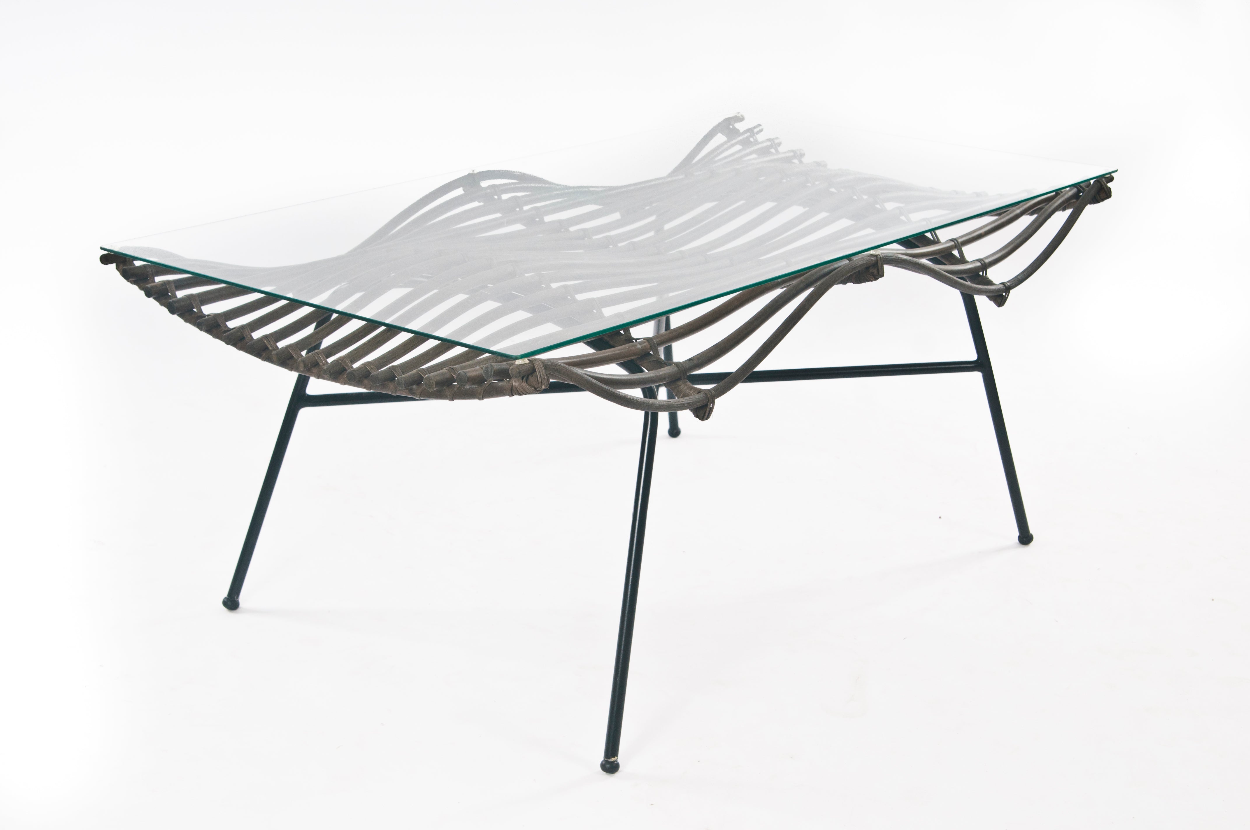 Wave rattan coffee table – Hemma Online Furniture Store Singapore