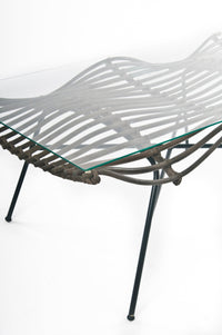 Wave Rattan Coffee Table