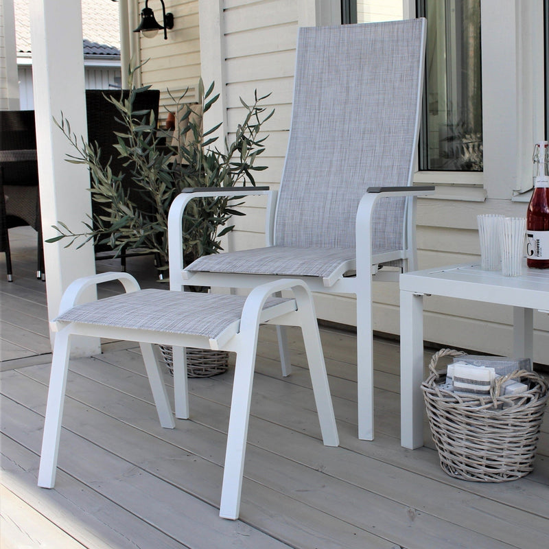 balcony relax chair with footstool singapore