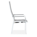 PISA Recliner Chair and Footstool Set | White